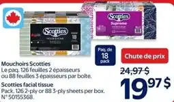 Walmart Scotties facial tissue offer