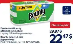Walmart Bounty Select-A-Size paper towels offer