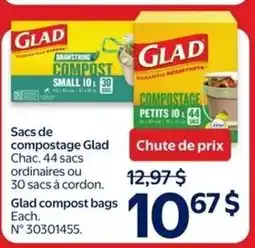 Walmart Glad compost bags offer