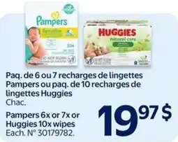 Walmart Pampers or Huggies Wipes offer