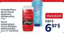 Walmart Secret antiperspirant or Old Spice deodorant offer