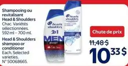 Walmart Head & Shoulders Shampoo or Conditioner offer