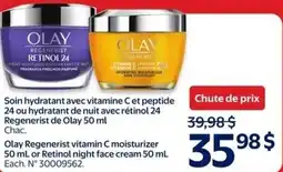 Walmart Olay Regenerist vitamin C moisturizer or Retinol night face cream offer