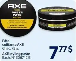 Walmart AXE styling paste offer