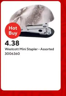 Staples Westcott Mini Stapler - Assorted offer