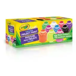 Staples Crayola Neon Washable Project Paint - 10 pk offer