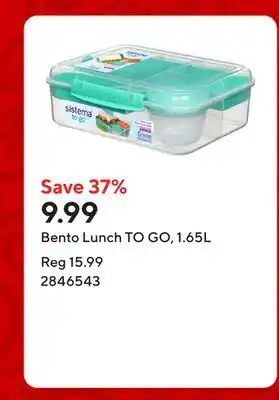 Staples Bento Lunch TO GO, 1.65L offer