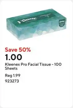 Staples Kleenex Pro Facial Tissue - 100 Sheets offer