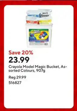 Staples Crayola Model Magic Bucket, Assorted Colours, 907g offer