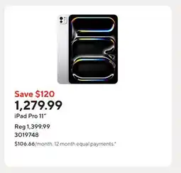Staples iPad Pro 11 offer