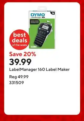 Staples LabelManager 160 Label Maker offer