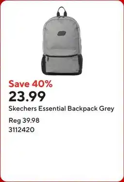 Staples Skechers Essential Backpack Grey offer