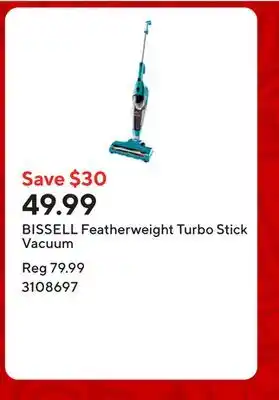 Staples BISSELL Featherweight Turbo Stick Vacuum offer