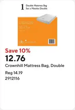 Staples Crownhill Mattress Bag, Double offer