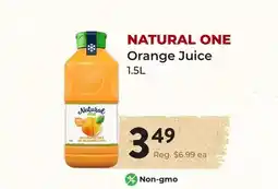 Marche Leo's NATURAL ONE Orange Juice offer