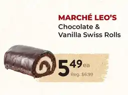 Marche Leo's MARCHÉ LEO'S Chocolate & Vanilla Swiss Rolls offer
