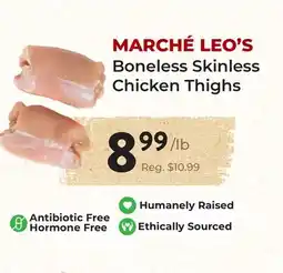 Marche Leo's LEO'S Boneless Skinless Chicken Thighs offer