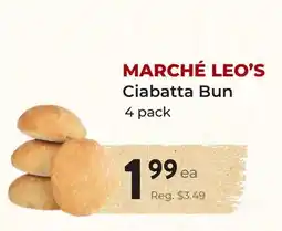 Marche Leo's MARCHÉ LEO'S Ciabatta Bun offer