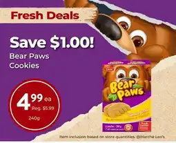 Marche Leo's Bear Paws Cookies offer