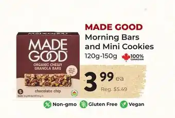Marche Leo's MADE GOOD Morning Bars and Mini Cookies offer