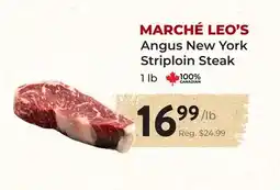 Marche Leo's MARCHÉ LEO'S Angus New York Striploin Steak offer