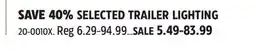 Canadian Tire OPTRONICS SELECTED TRAILER LIGHTING offer
