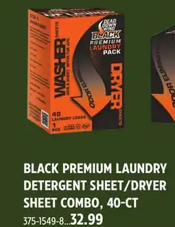 Canadian Tire Dead Down Wind BLACK PREMIUM LAUNDRY DETERGENT SHEET/DRYER SHEET COMBO offer