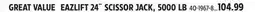 Canadian Tire Camco EAZLIFT 24˝ SCISSOR JACK, 5000 LB offer