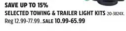 Canadian Tire MotoMaster Selected Towing & Trailer Light Kits offer