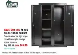 Canadian Tire Yukon Gear 24-GUN DOUBLE-DOOR CABINET offer