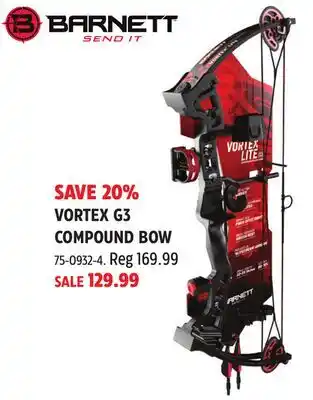 Canadian Tire Barnett VORTEX G3 COMPOUND BOW offer