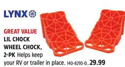 Canadian Tire Lynx LIL CHOCK WHEEL CHOCK, 2-PK offer