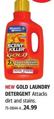 Canadian Tire Scent Killer GOLD LAUNDRY DETERGENT offer