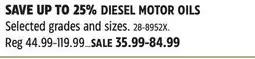 Canadian Tire Mobil Delvac DIESEL MOTOR OILS offer