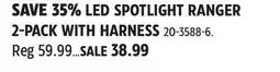 Canadian Tire ALPENA SPOTLIGHT RANGER 2-PACK WITH HARNESS offer