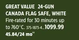 Canadian Tire HQ Outfitters 24-GUN CANADA FLAG SAFE, WHITE offer