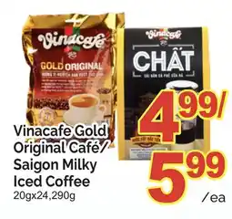 T&T Supermarket VINACAFE GOLD ORIGINAL CAFÉ/SAIGON MILKY ICED COFFEE, 20gx24, 290g offer