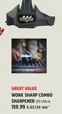 Canadian Tire Worksharp WORK SHARP COMBO SHARPENER offer