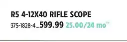 Canadian Tire Bushnell R5 4-12X40 RIFLE SCOPE offer