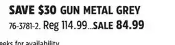 Canadian Tire Woods GUN METAL GREY offer