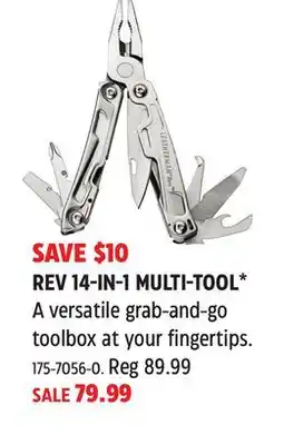 Canadian Tire Leatherman REV 14-IN-1 MULTI-TOOL offer