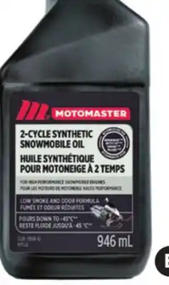Canadian Tire SYNTHETIC SNOWMOBILE OIL, 946-ML offer