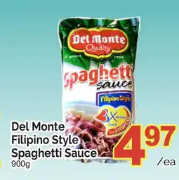 T&T Supermarket DEL MONTE FILIPINO STYLE SPAGHETTI SAUCE, 900g offer