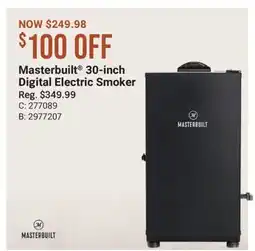 Cabela's Masterbuilt 30-inch Digital Electric Smoker offer