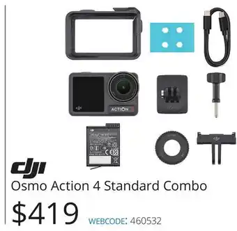 Vistek DJI Osmo Action 4 Standard Combo offer