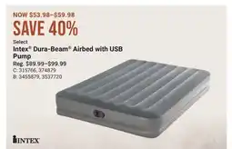 Cabela's Intex Dura-Beam Airbed with USB Pump offer