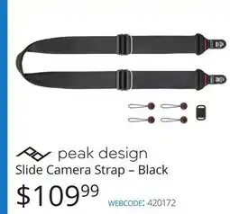 Vistek Slide Camera Strap - Black offer
