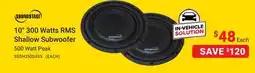 Visions Electronics Soundstage 10 300 Watts RMS Shallow Subwoofer offer