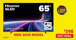 Visions Electronics Hisense 65 QLED QD6QF 4K Smart TV offer