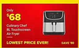Visions Electronics Culinary Chef 8L Touchscreen Air Fryer offer